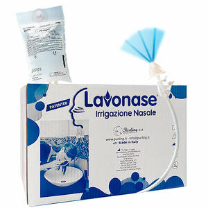 Lavonase - Lavonase 2 blister sterili + 10 sacche soluzione fisiologicaper lavaggi nasali + 1 clamp + 1 ventosa