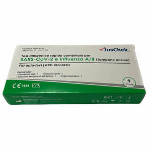 Juschek - Test antigenico rapido covid-19 alltest autodiagnostico determinazione qualitativa antigeni sars-cov-2 e influenza a+b in tamponi nasali mediante immunocromatografia