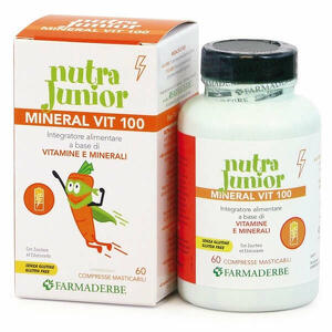 Nutra  junior - Nutra junior mineralvit 100 60 compresse masticabili