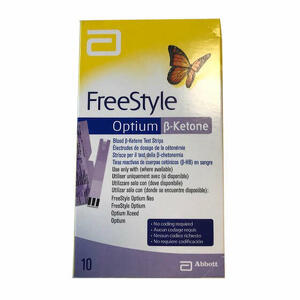 Freestyle - Strisce misurazione chetonemia optium beta ketone 10 pezzi