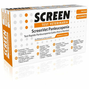 Screen italia - Screenvet test rapido veterinaria panleucopenia feci/vomito gatto