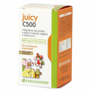 Farmaderbe - Juicy c500 30 compresse masticabili