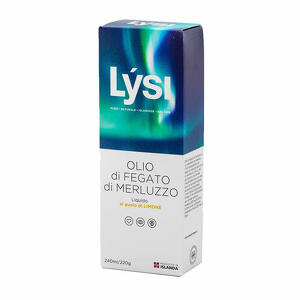 Olio di fegato di merluzzo - Lysi olio fegato merluzzo limone 240ml