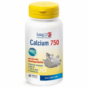 Long life - Longlife calcium 750mg 60 tavolette