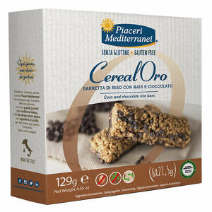 Piaceri meditteranei - Piaceri mediterranei barretta di riso con mais e cioccolato 129 g