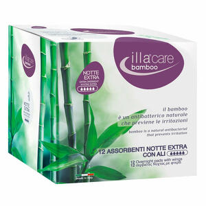 Illa - Illa care bamboo assorbenti notte extra 12 pezzi