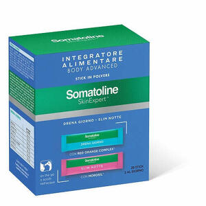 Somatoline - Somatoline skin expert body advanced 14 stick drena giorno + 14 stick slim notte