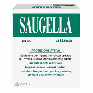 Saugella - Saugella salviettine attiva per 10 bustine