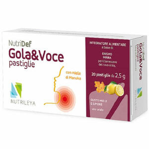 Nutridef - Nutridef gola & voce miele e limone 20 pastiglie