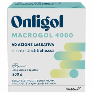 Onligol - Onligol macrogol 4000 200 g con cucchiaino dosatore senza zucchero