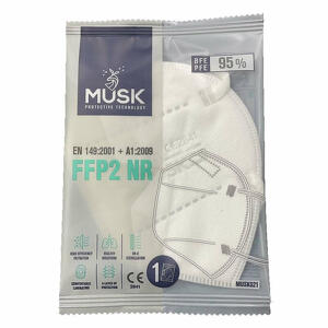 Musk  ffp2 nr - Musk mascherina ffp2 musk021 white 10 pezzi