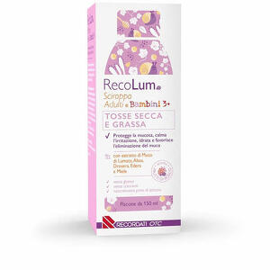 Sciroppoadulti e bambini 3+ - Recolum sciroppo tosse adulti-bambini 150ml