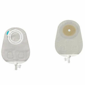 Coloplast - Sensura mio flex sistema 2 pezzi con aggancio adesivo sacca multichamber per urostomia trasparente 35mm da 550ml 30 pezzi