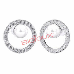 Sanico - Bjt985 orecchini pearl crystal stainless steel