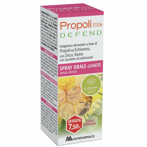 Propoli mix - Propoli mix defend spray orale junior analcolico 30ml gusto fragola