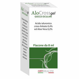 Offhealth - Gocce oculari alocross acido ialuronico cross-linkato 0,2% e aloe vera 8ml