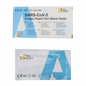 Alltest - Test antigenico rapido covid-19 alltest autodiagnostico determinazione qualitativa antigeni sars-cov-2 in tamponi nasali mediante immunocromatografia