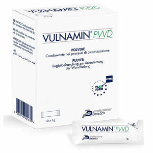 Vulnamin pwd - Vulnamin pwd medicazione interattiva in polvere di sodio jaluronato e aminoacidi 10 stick pack