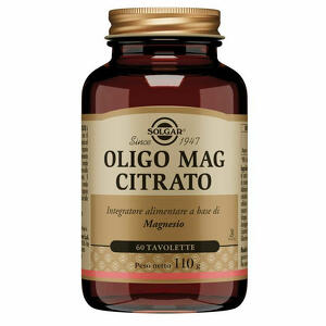 Solgar - Oligo mag citrato 60 tavolette