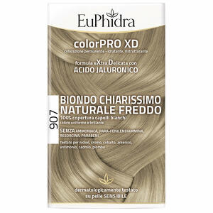 Euphidra - Euphidra colorpro xd 907 biondo chiaro mogano naturale f colore + attivante + balsamo + cuffia + guanti