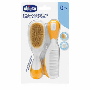 Chicco - Chicco spazzola + pettine arancione