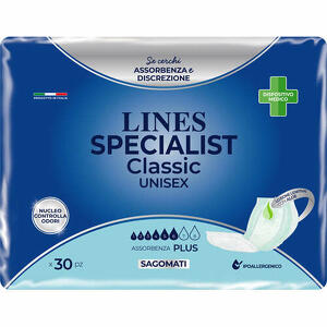 Lines - Pannolone sagomato lines specialist classic plus 30 pezzi